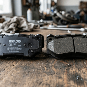 the rear brake pads.